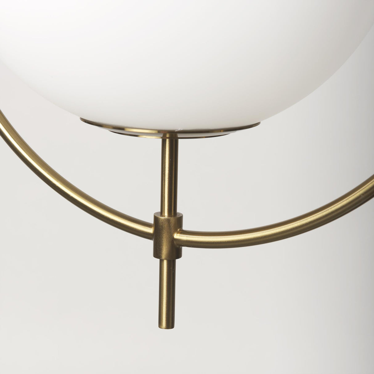 Mercana Farrah Frosted Glass Globe w/ Gold Metal Pendant Light