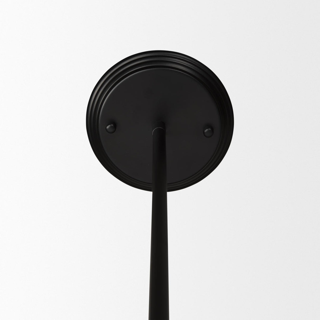Mercana Farrah Frosted Glass Globe set in Matte Black Metal Pendant Ceiling Light