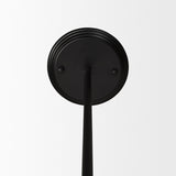 Mercana Farrah Frosted Glass Globe set in Matte Black Metal Pendant Ceiling Light
