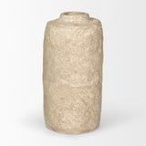 Mercana Rama Small Beige Paper Mache Floor Vase