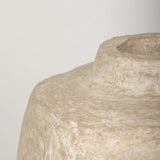 Mercana Rama Small Beige Paper Mache Floor Vase