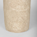 Mercana Rama Small Beige Paper Mache Floor Vase
