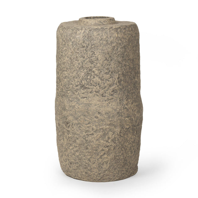 Mercana Rama Large Gray Paper Mache Floor Vase