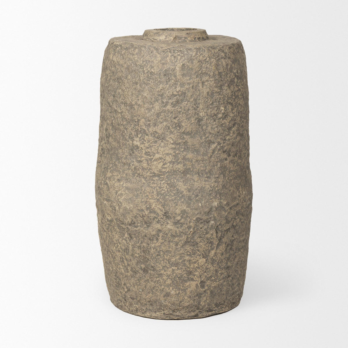 Mercana Rama Large Gray Paper Mache Floor Vase