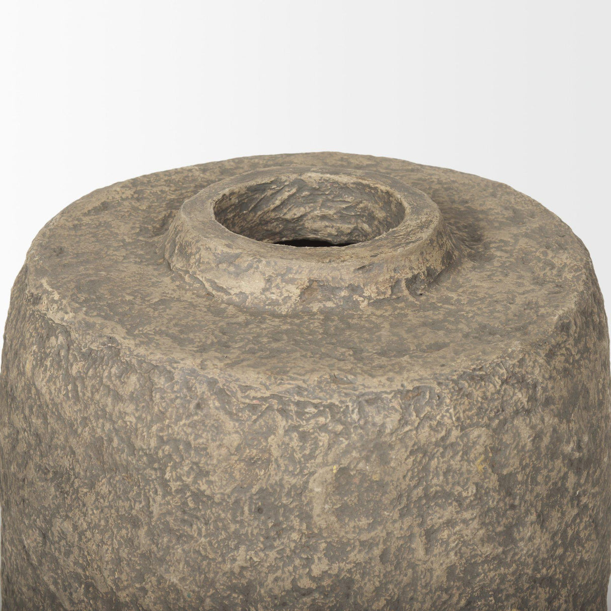 Mercana Rama Large Gray Paper Mache Floor Vase