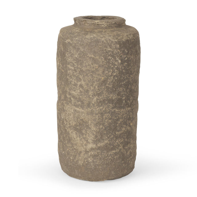 Mercana Bala Small Gray Paper Mache Vase