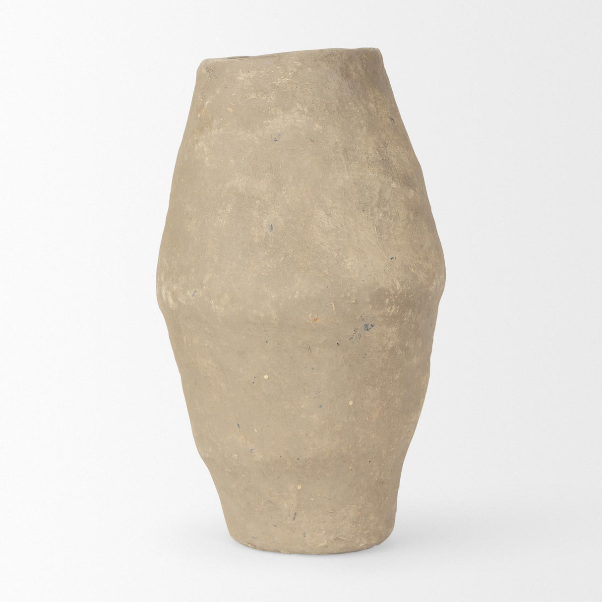 Mercana Rundal Small Gray Paper Mache Vase