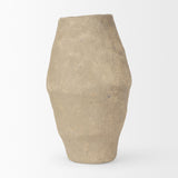 Mercana Rundal Small Gray Paper Mache Vase