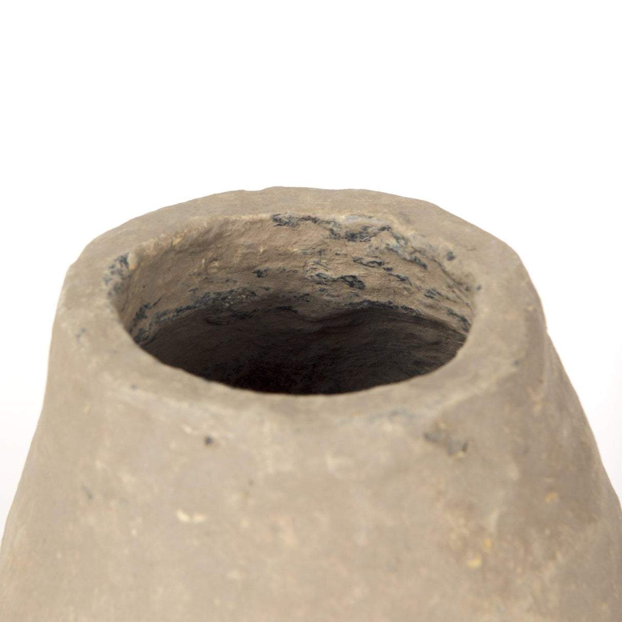 Mercana Rundal Small Gray Paper Mache Vase