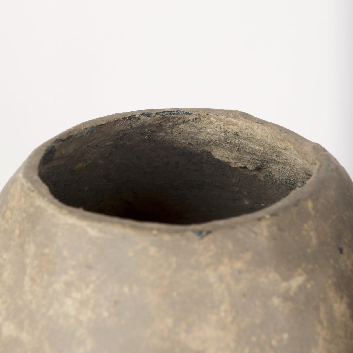 Mercana Rundal Large Gray Paper Mache Vase