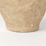 Mercana Rundal Small Beige Paper Mache Vase
