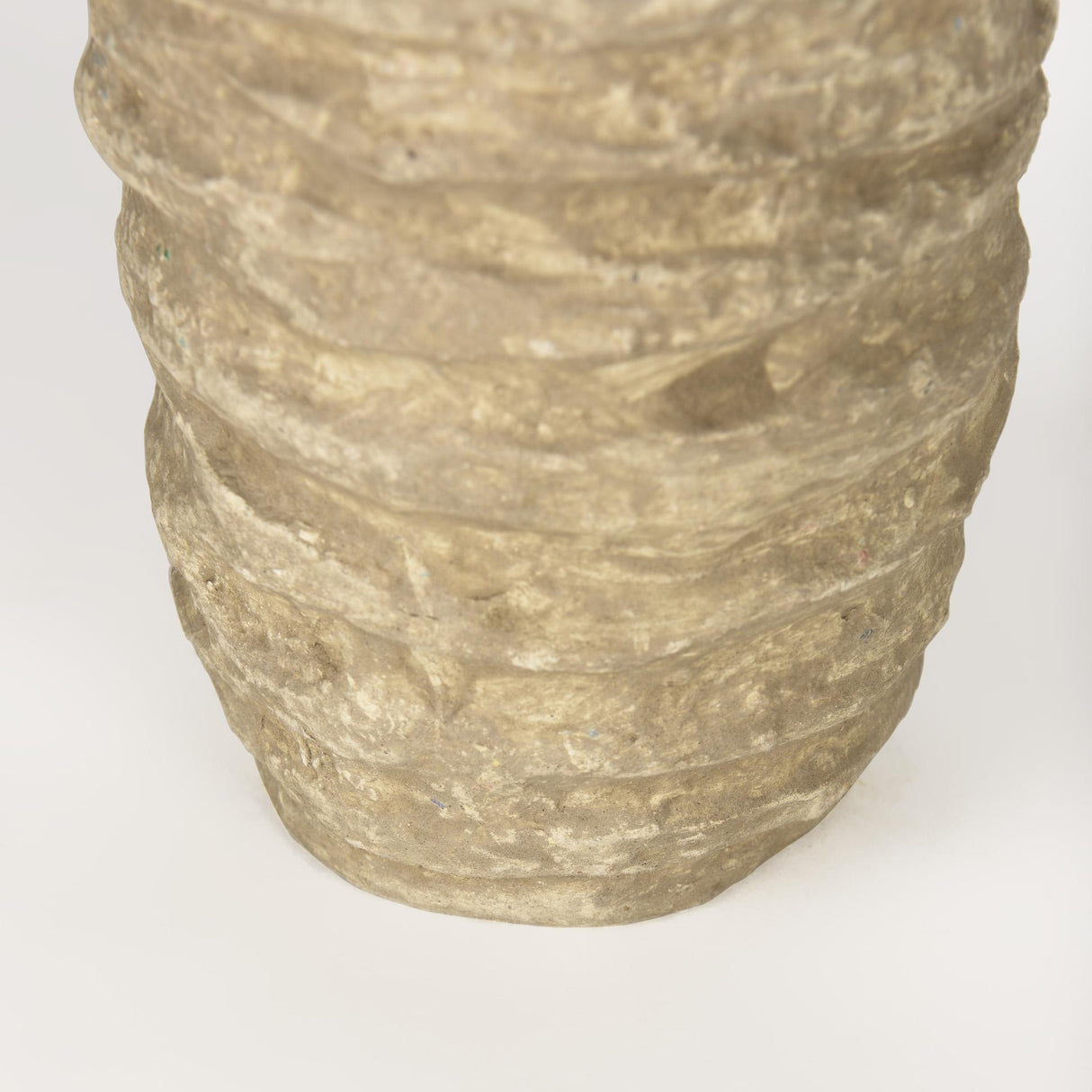 Mercana Kamli Small Beige Paper Mache Vase