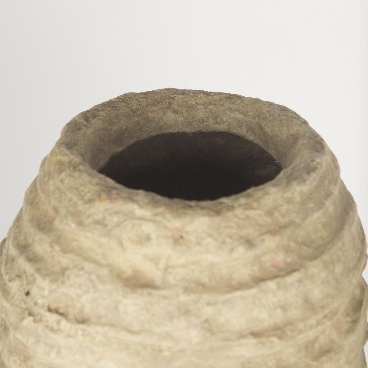 Mercana Kamli Large Beige Paper Mache Vase