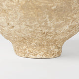 Mercana Ritu Small Beige Paper Mache Pot Vase