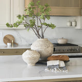 Mercana Ritu Large Beige Paper Mache Pot Vase