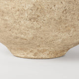 Mercana Ritu Large Beige Paper Mache Pot Vase
