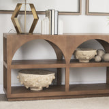 Mercana Sonam Set of 2 Beige Paper Mache Spiked Bowls