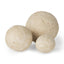 Mercana Sunita Set of 3 Beige Paper Mache Orbs