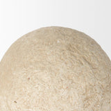 Mercana Sunita Set of 3 Beige Paper Mache Orbs