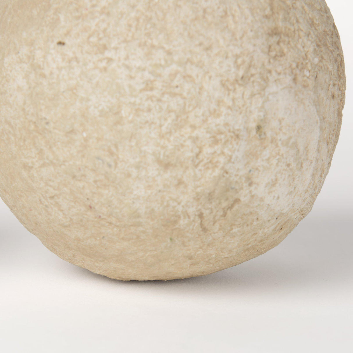 Mercana Sunita Set of 3 Beige Paper Mache Orbs