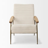 Mercana Grosjean Cream Boucle Accent Chair
