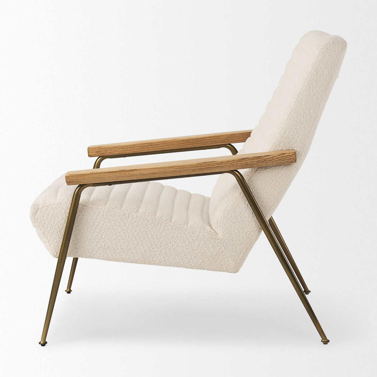 Mercana Grosjean Cream Boucle Accent Chair