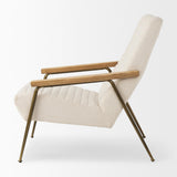 Mercana Grosjean Cream Boucle Accent Chair