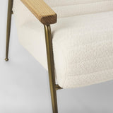 Mercana Grosjean Cream Boucle Accent Chair