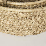 Mercana Ayanna Set of 2 Deep Nesting Seagrass Baskets w/ Handles
