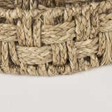 Mercana Haini Set of 2 Large Basketweave Seagrass Trays w/ Loop Handles