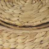 Mercana Kea Set of 3 Nesting Water Hyacinth Boxes with Lids