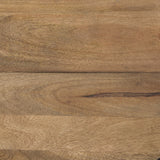 Mercana Eclipse Gunmetal Gray Drum Base w/ Brown Wood Top Nested Coffee Table