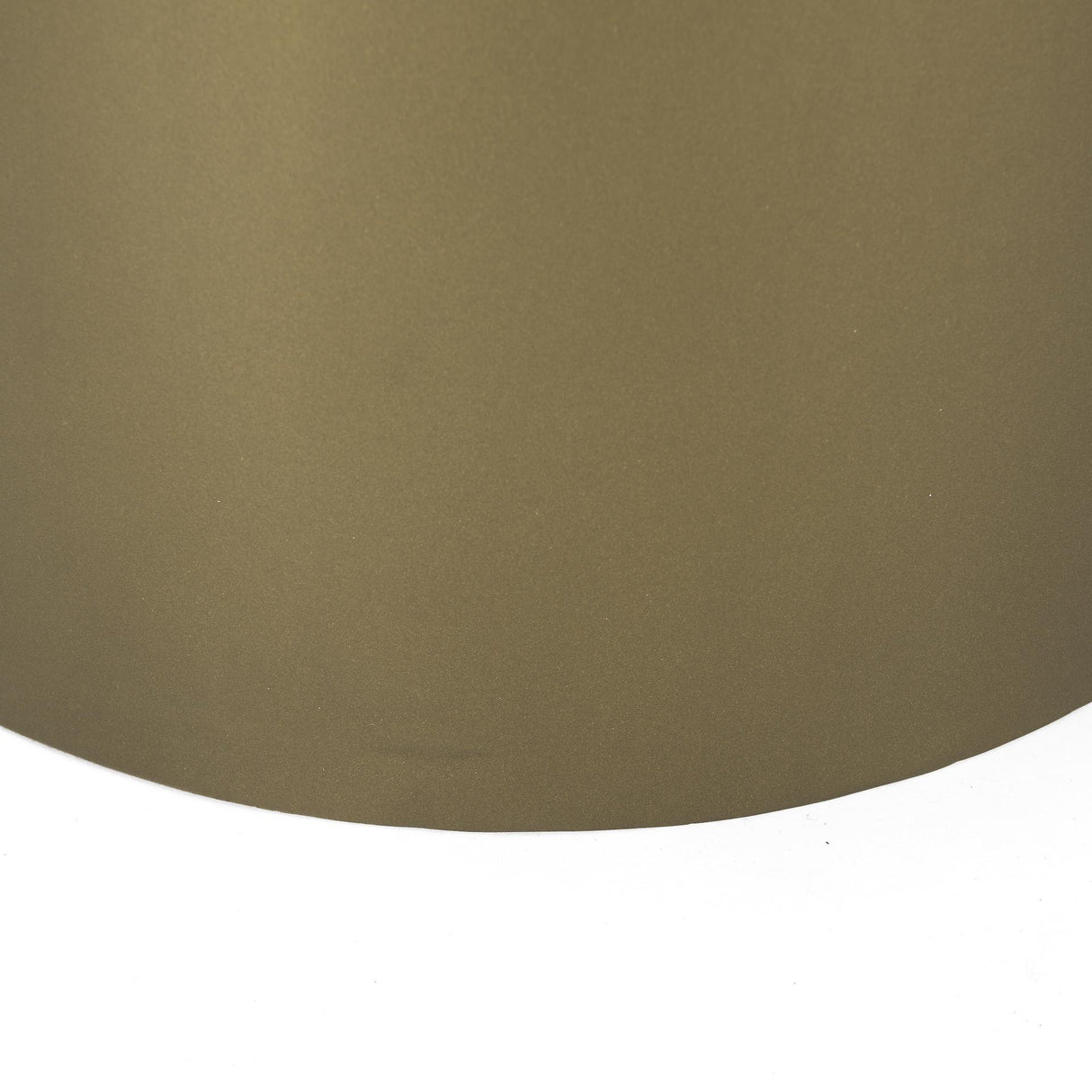 Mercana Eclipse Antique Brass Metal Drum Base w/ Dark Brown Wood Top End/Side Table