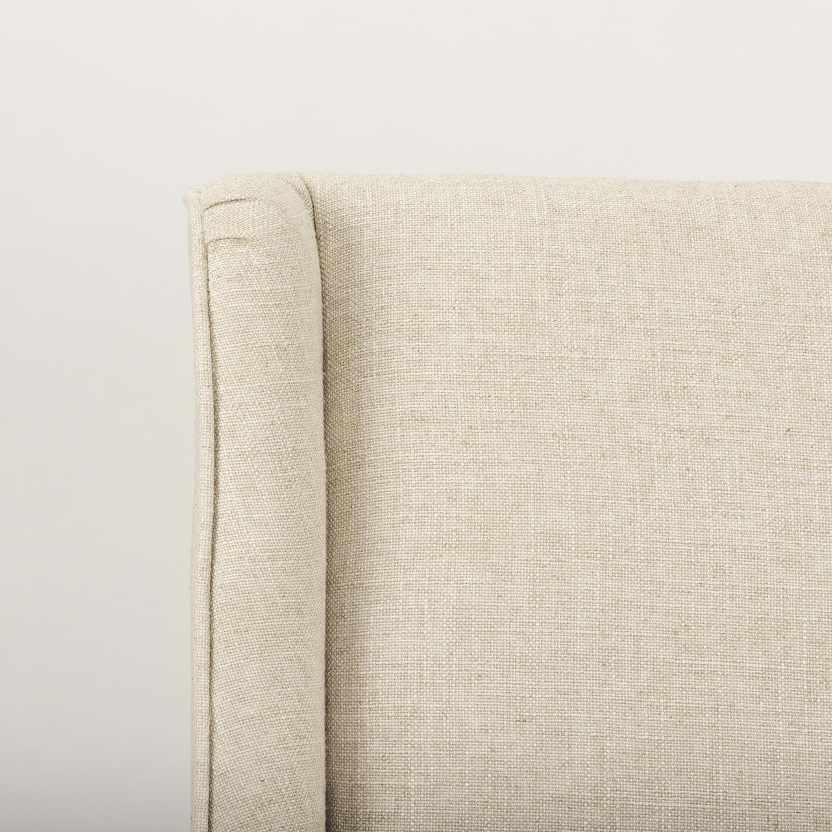 Mercana Kensington I Cream Fabric and Solid Wood Dining Chair