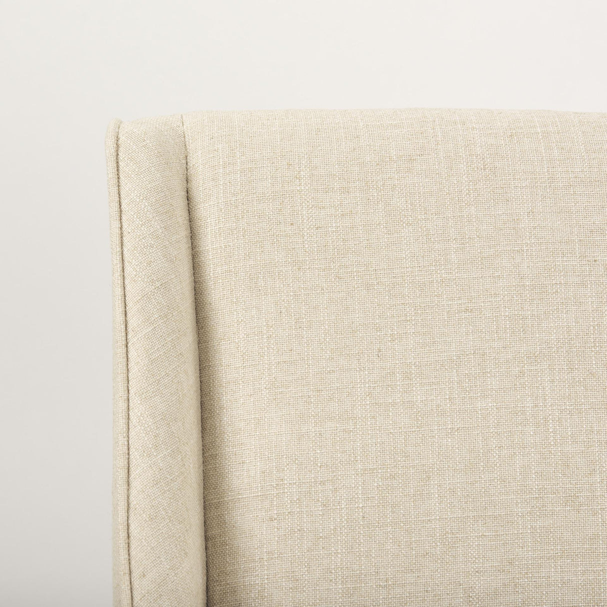 Mercana Kensington Cream Fabric Seat Brown Wood Frame Counter Stool