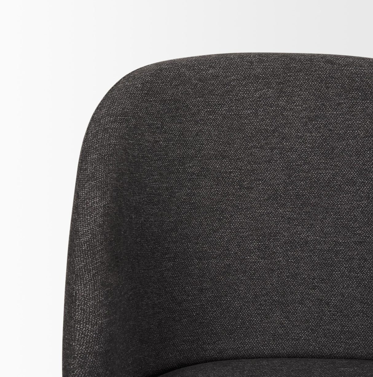 Mercana Shannon Dining Chair w/ Gray Fabric & Matte Black Metal
