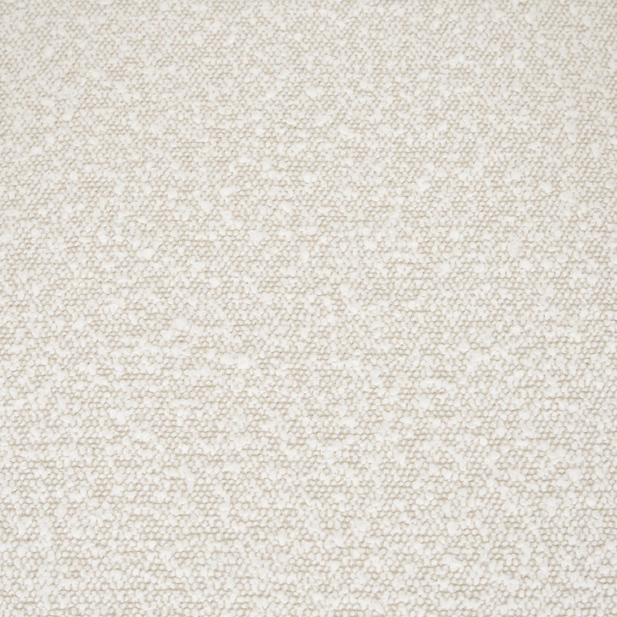 Mercana Brently Accent Chair w/ Cream Boucle Fabric & Matte Black Metal Legs
