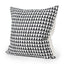 Mercana Jolie Cream w/ Black Print Linen Square Decorative Pillow Cover