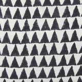 Mercana Jolie Cream w/ Black Print Linen Square Decorative Pillow Cover
