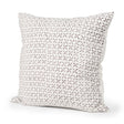 Mercana Jayden Cream w/ Merlot Print Linen Square Decorative Pillow Cover