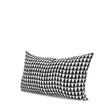 Mercana Jolie Cream w/ Black Print Linen Lumbar Decorative Pillow Cover
