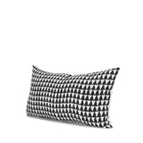 Mercana Jolie Cream w/ Black Print Linen Lumbar Decorative Pillow Cover