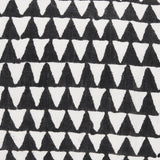 Mercana Jolie Cream w/ Black Print Linen Lumbar Decorative Pillow Cover