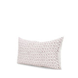 Mercana Jayden Cream w/ Merlot Print Linen Lumbar Decorative Pillow Cover