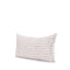 Mercana Jayden Cream w/ Merlot Print Linen Lumbar Decorative Pillow Cover