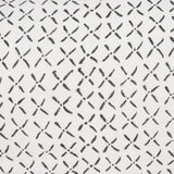 Mercana Jayden Cream w/ Black Print Linen Lumbar Decorative Pillow Cover