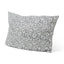 Mercana Jayne Cream w/ Indigo Print Linen Lumbar Decorative Pillow Cover