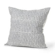Mercana Jennelle Cream w/ Indigo Print Linen Square Decorative Pillow Cover