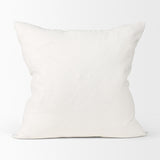 Mercana Jennelle Cream w/ Indigo Print Linen Square Decorative Pillow Cover