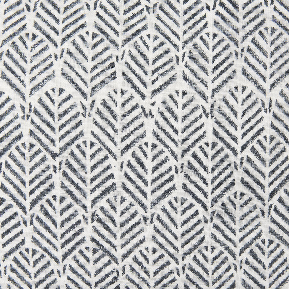 Mercana Jennelle Cream w/ Indigo Print Linen Square Decorative Pillow Cover